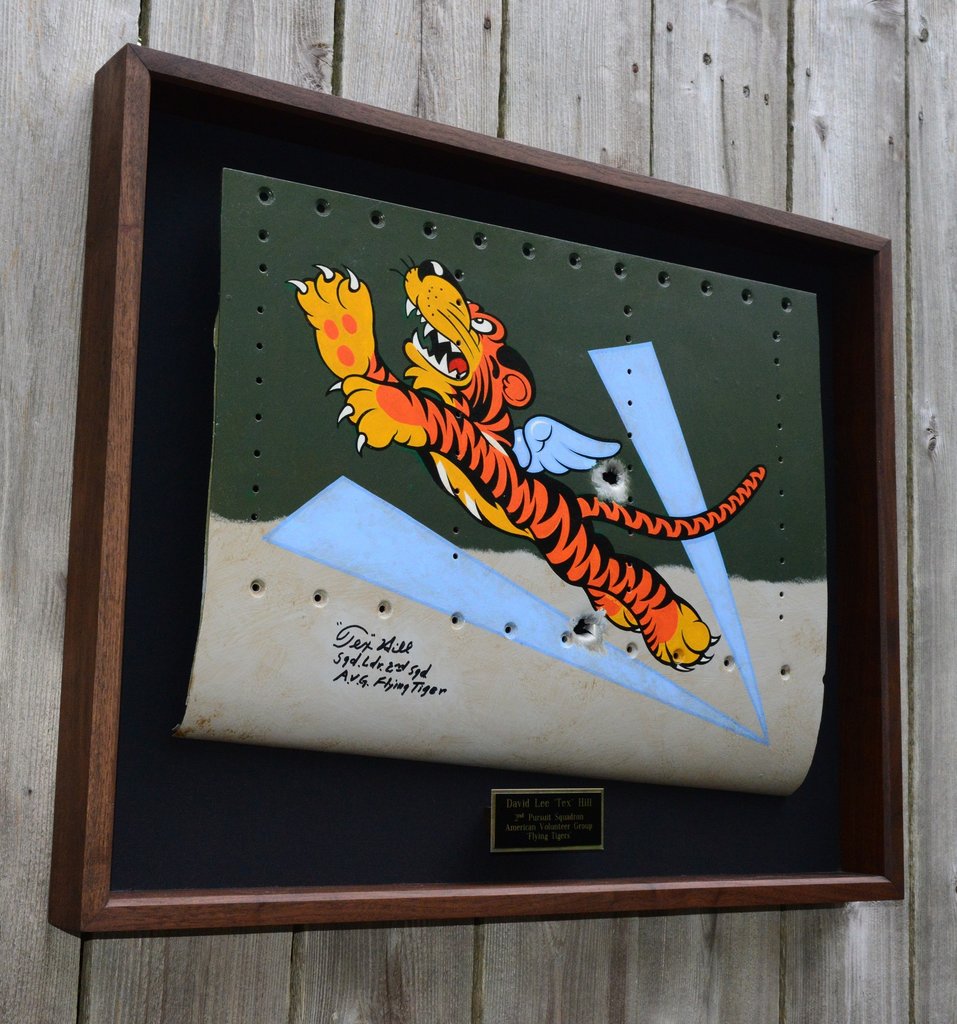 (SOLD) Signed AVG ‘FLYING TIGER’ on Aluminum